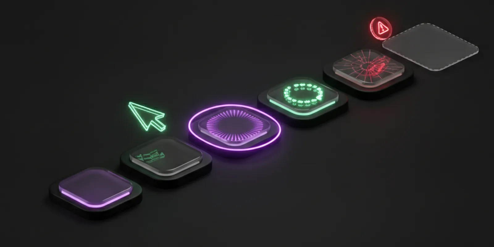 Состояния компонента: hover, focus, disabled, loading, error, empty
