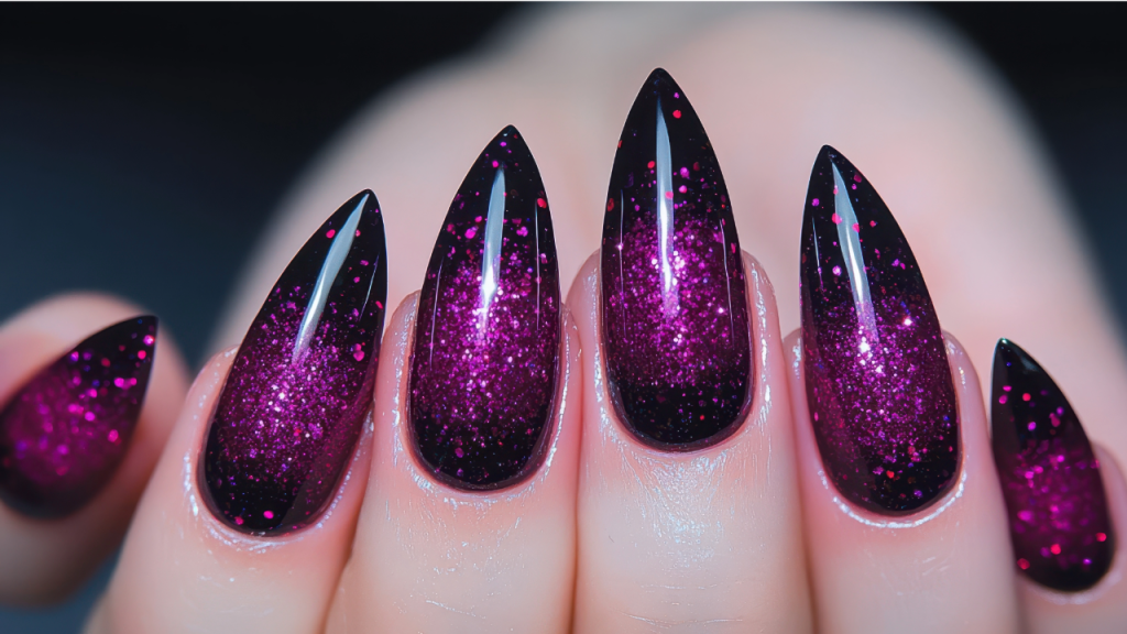 Dark Purple & Black Marble