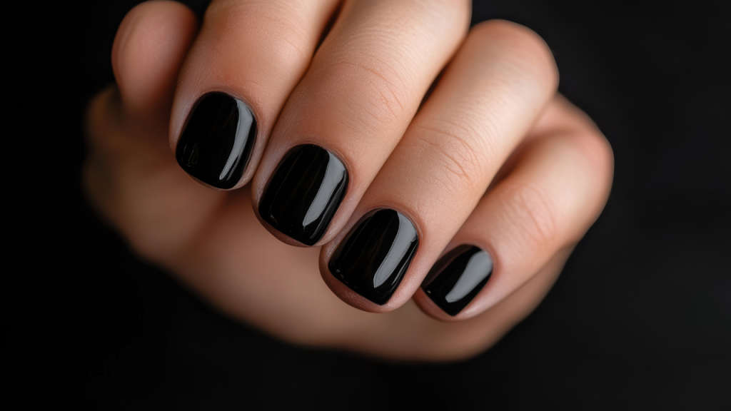 Short Black Acrylics